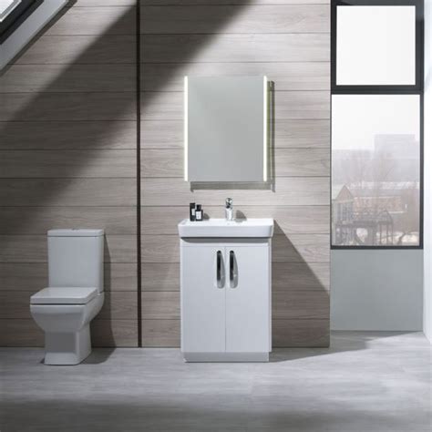 Tavistock Compass 600mm Freestanding Unit And Basin Gloss White Finish