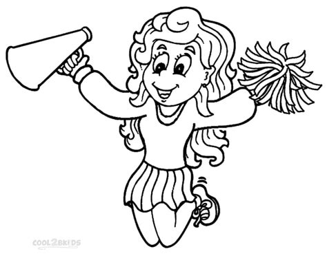 Cheerleaders Coloring Pages Coloring Home