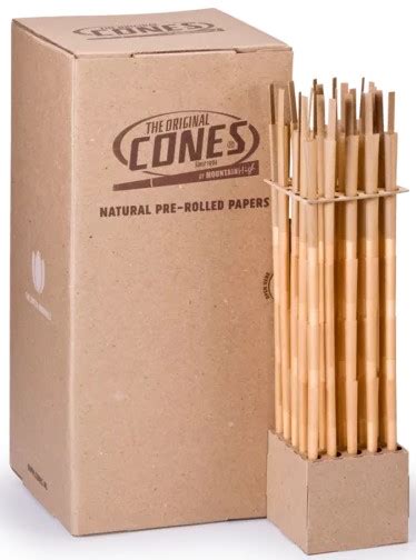 The Original Cones Conos Natural King Size De Luxe Caja A Granel 800