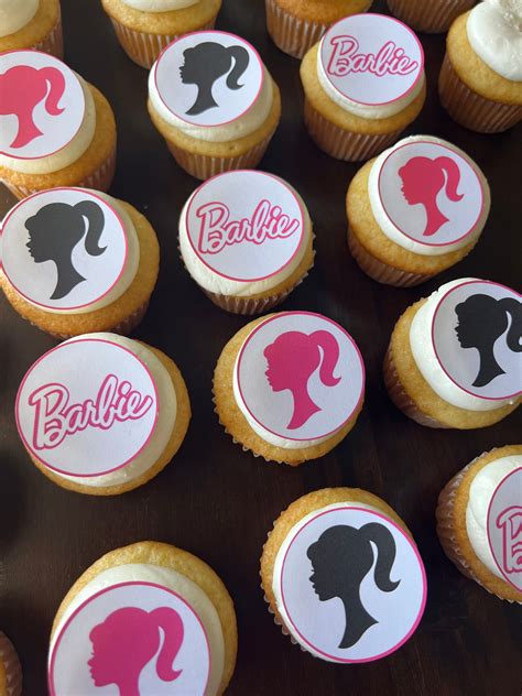 Barbie Be The Future Cupcake Topper Rings Or Pieces