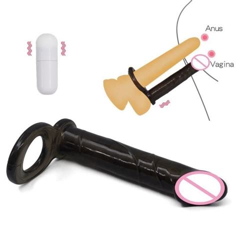 Black Gode Double P N Tration Anneau De Coq Plug Anal
