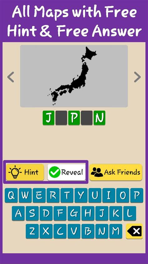 Countries Maps Quiz APK für Android herunterladen