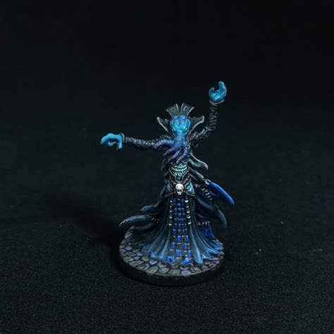 Painted D&D Mind Flayer Miniature Methil - Frozen Fire Arts