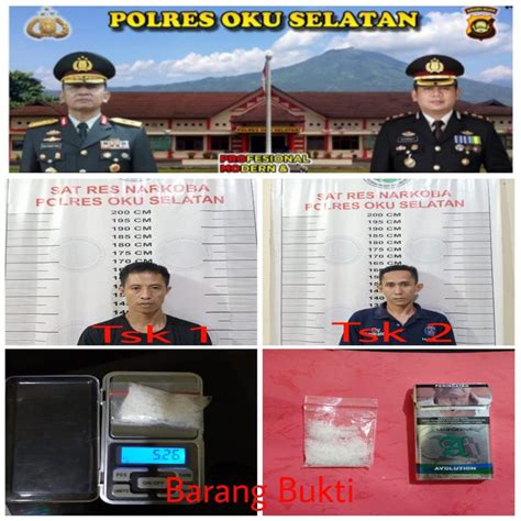 Sat Narkoba Polres Oku Selatan Bekuk Dua Pengedar Sabu Di Kelurahan