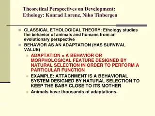 Ppt Konrad Lorenzs Ethological Theory Powerpoint Presentation Free