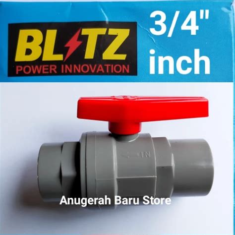 Jual Stop Kran 3 4 Inch Blitz Ball Valve Pvc Polos Kab Bekasi