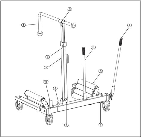 Draper 01079 15 Tonne Wheel Removal Trolley User Manual