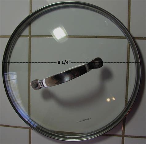 Cuisinart Stainless Steel And Glass Pot Lid 8 Inch Glass