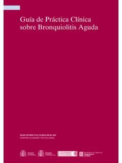 Guía de Práctica Clínica sobre Bronquiolitis Aguda gu 237 a de pr 225