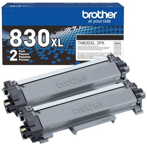 Brother Tn830 High Yield Black Toner Cartridge 2 Pack