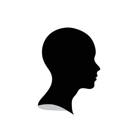 Person head silhouette isolated 45338781 Vector Art at Vecteezy