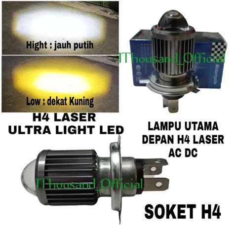 Jual Bolam Lampu Led H Laser Hight Low Putih Kuning Ac Dc Lampu Depan