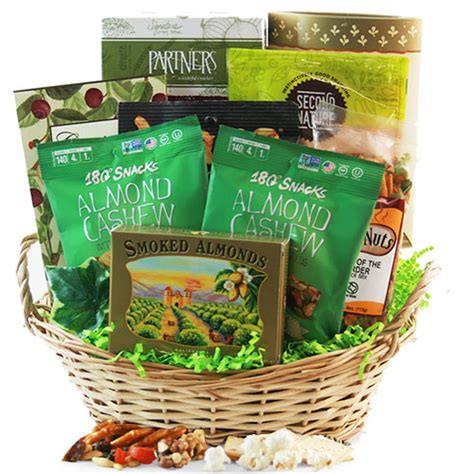 Healthy Gift Baskets: Guiltless Pleasures Healthy Gift Basket | DIYGB