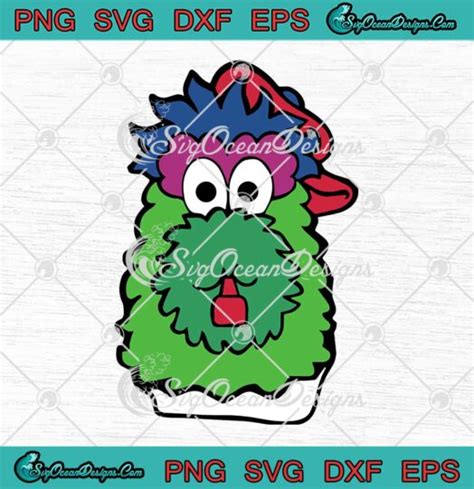 Phillies Phanatic Mascot Baseball Svg Mlb Philadelphia Phillies