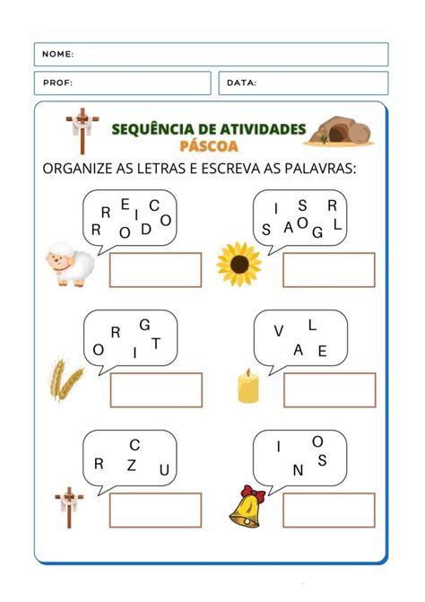Sequencia Didatica Pascoa 1 Ano - 1º ano - Sequência didática - tema: PÁSCOA - Cuca Super legal ...
