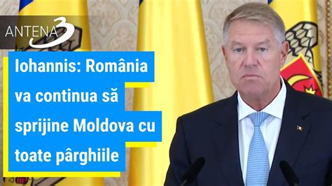 Iohannis România va continua să sprijine Moldova cu toate pârghiile