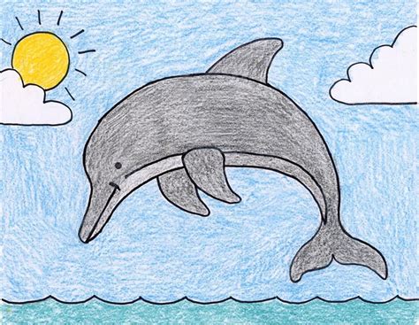 Dolphin Drawing Easy At Getdrawings Free Download