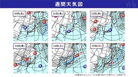 週間天気 天気は周期的に変化 気温は平年を大きく上回る そらくら