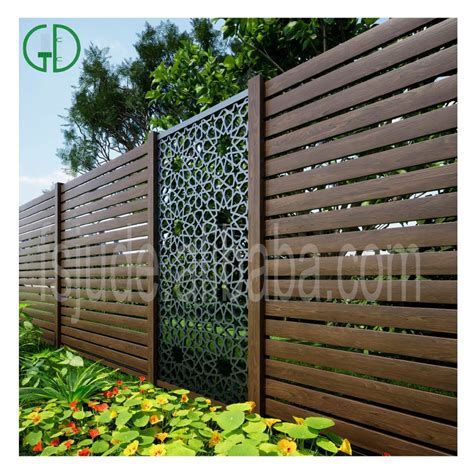 Foshan GD Black Aluminum Fence Panels For Garden Fencing Trellis