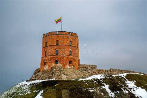 Tower of Gediminas in Vilnius, Lithuania. Historic Symbol of the City ...