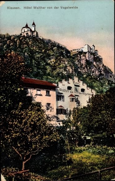 Ansichtskarte Postkarte Klausen Chiusa S Dtirol Hotel Walther Von