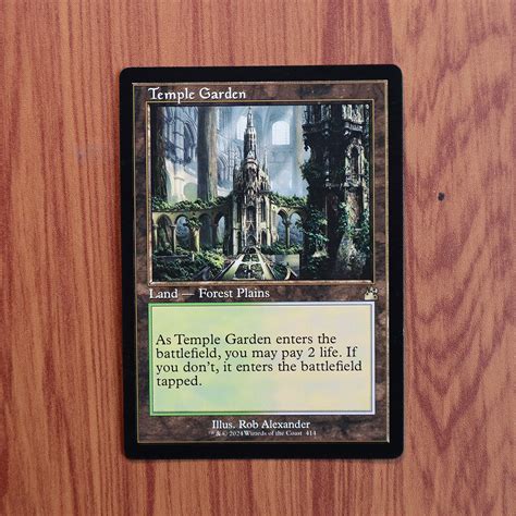 Temple Garden Ravnica Remastered Rvr Retro Frame Magic The Gathering