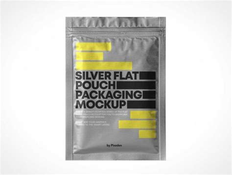 Free Vacuum Sealed Foil Pouch Snack Packaging Mockup Ocean Mockups