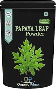 Amazon ZARU Organic Prime Papaya Leaf Powder 100 GM By Organic