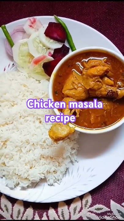 Chicken Masala Recipe Yt Short Video Viral Video Trending