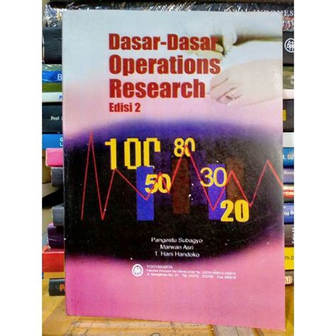 Jual Dasar Dasar Operasi Research Edisi By Pangestu Subagyo Shopee