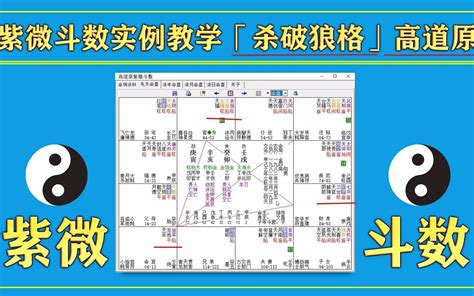 紫微斗数格局论（杀破狼格）高道原紫微斗数讲义哔哩哔哩 ゜ ゜つロ 干杯~ Bilibili