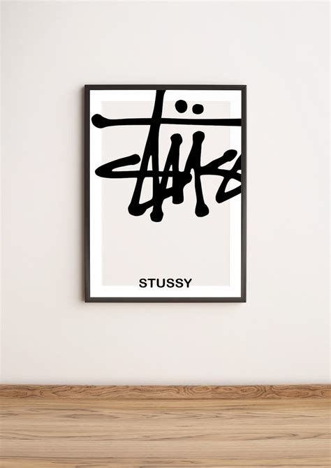 Stussy Poster Stussy 8 Ball Stussy Poster Stussy Room Etsy