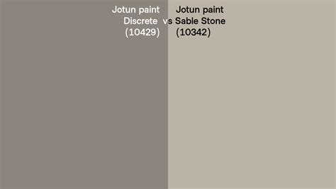 Jotun Paint Discrete Vs Sable Stone Side By Side Comparison