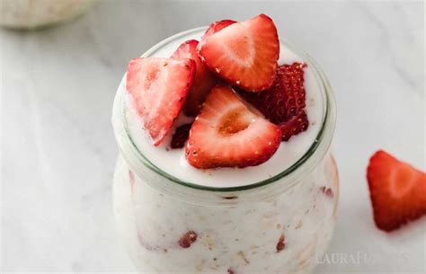 Strawberries And Cream Overnight Oats Laura Fuentes