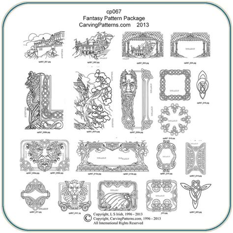 Fantasy Patterns Classic Carving Patterns Art Designs Studio Wood