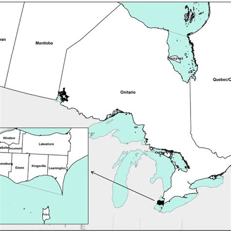 Essex County and the Municipalities. | Download Scientific Diagram