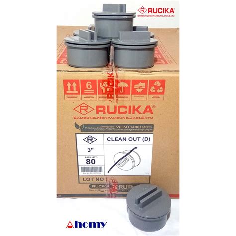 Jual Clean Out 3 DV Sedang Rucika Cleanout Dop Tutup Drat Pvc Shopee