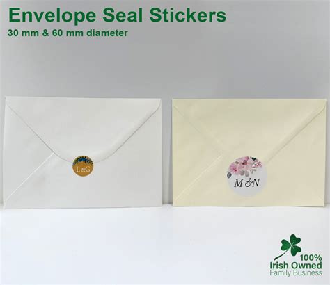 envelope seal stickers printing dublin fastest turnaround