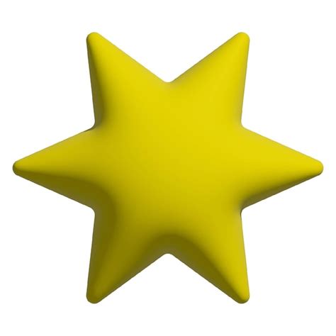 Premium Vector D Illustration Yellow Star On White Background