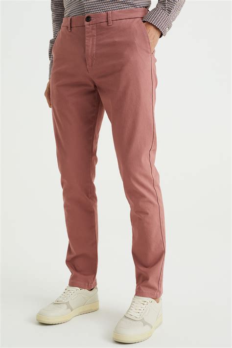 Herren Slim Fit Chinos Mit Taperd Leg Wefashion