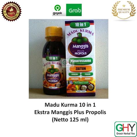 Jual Madu Kurma 10 In 1 Manggis Plus Propolis 125ml Di Lapak Grosir