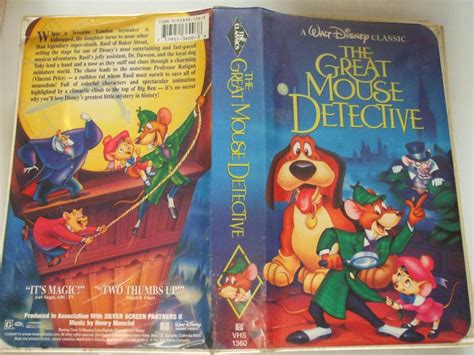 The Great Mouse Detective Vhs Walt Disney Black Diamond Classic Clamshell Prices Us Incl