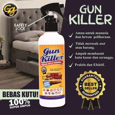 Jual Gun Killer Racun Pembasmi Ampuh Kutu Kasur Anti Kutu Kasur Tungau