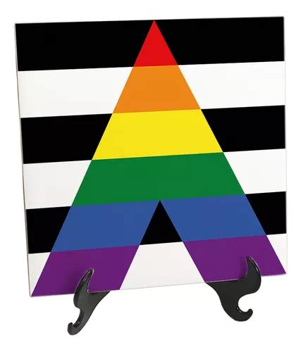 Quadro De Azulejo Bandeira Do Orgulho Aliado Lgbtqia Parcelamento Sem