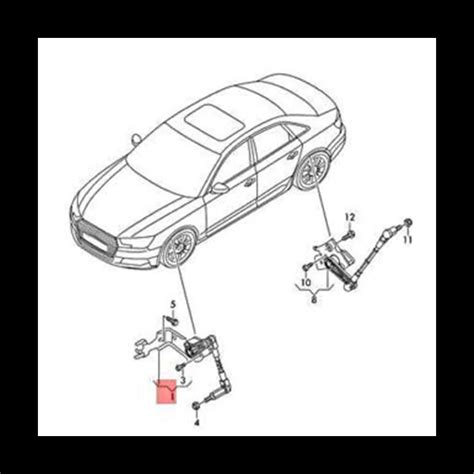 Front Left Headlight Level Sensor For Audi Body Height Sensor