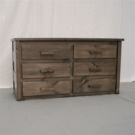 Rustic Farmhouse 6 Drawer Solid Wood Dresser | Handcrafted, Solid Wood