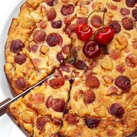 Recette Clafoutis Cerises Amande Saveurs De Sandrine