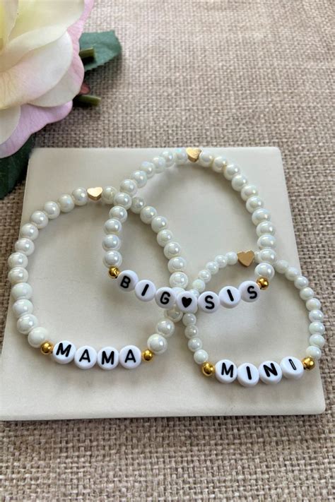 Mamaminibig Sis Bracelet Set Mama And Me Bracelet Motherdaughter Matching Bracelet Set