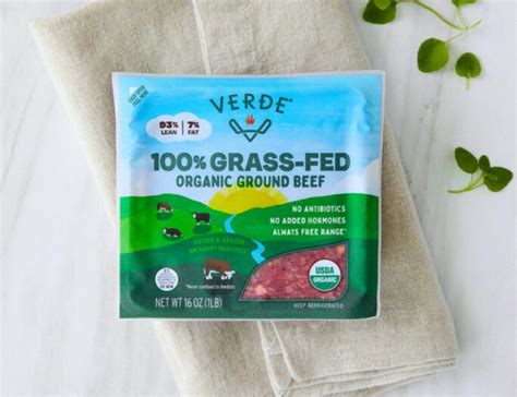 100 Grass Fed Organic 93 Lean Ground Beef Verde Farms