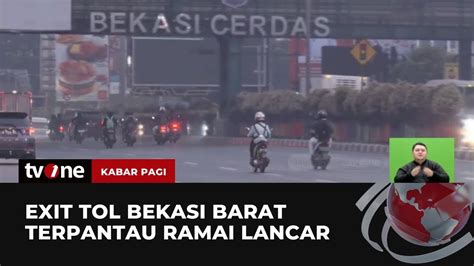 Situasi Terkini Arus Lalu Lintas Di Exit Tol Bekasi Barat Kabar Pagi